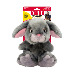 KONG Toughz Bunny Durable Squeaky Plush Dog Toy - Medium