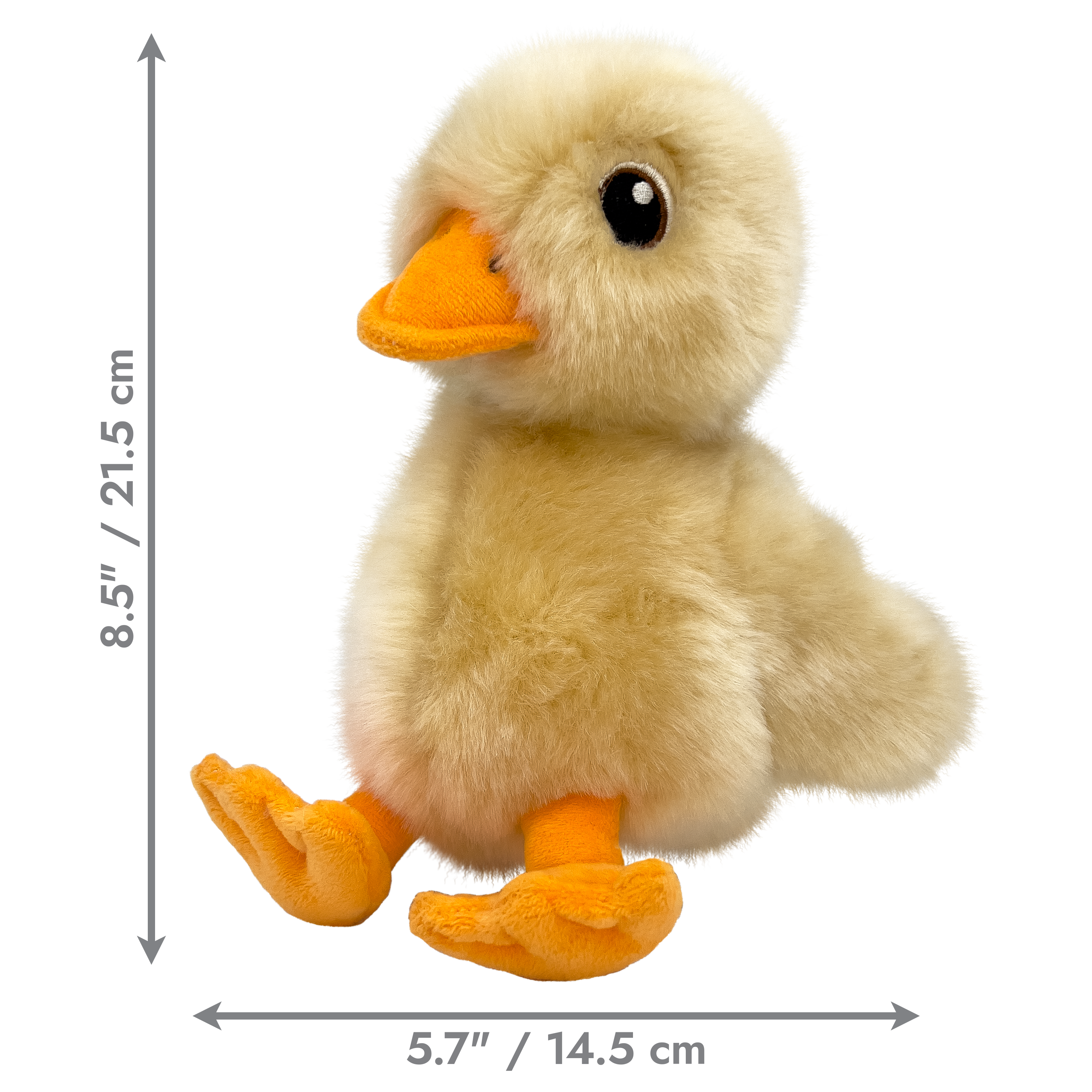 KONG Toughz Duck Durable Squeaky Plush Dog Toy - Medium