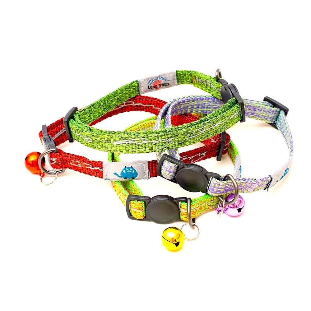 Harleys Companions - Reflective Cat Collar | Adjustable | Safety Snap Clip