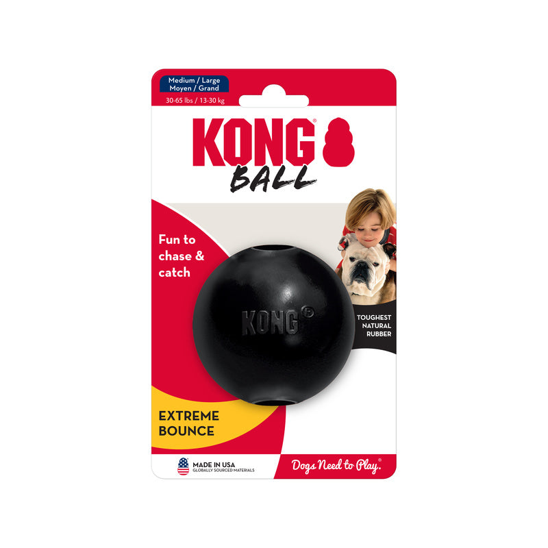 KONG Ball Extreme Durable Dog Toy Small 6cm - Black