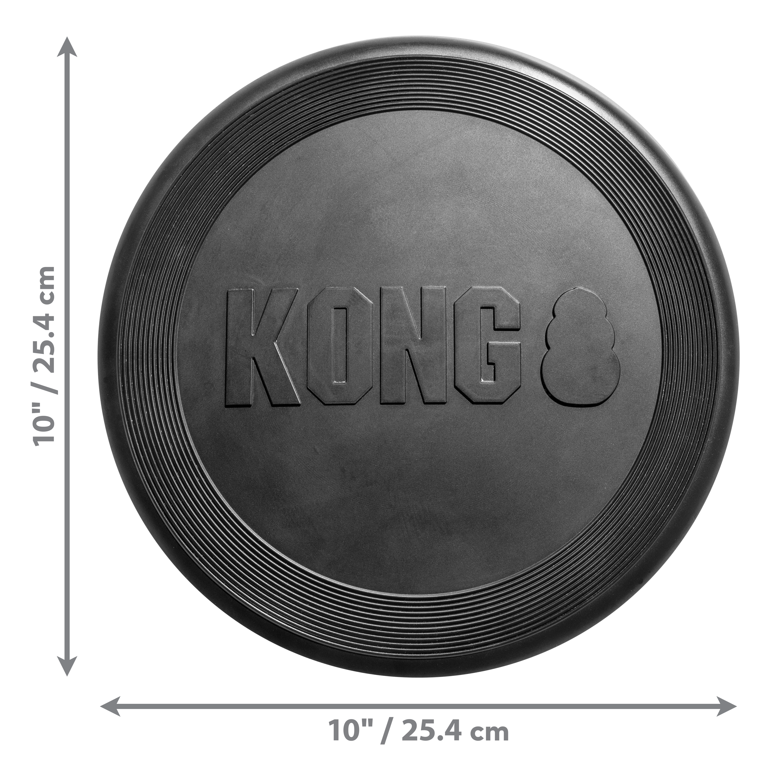 KONG Flyer Extreme Durable Flying Disc Dog Toy - Large Black