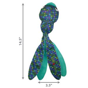 KONG Wubba Finz Squeaky Tug Dog Toy - Large Blue