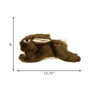 KONG Wild Low Stuff Rabbit Squeaky Plush Dog Toy - Medium