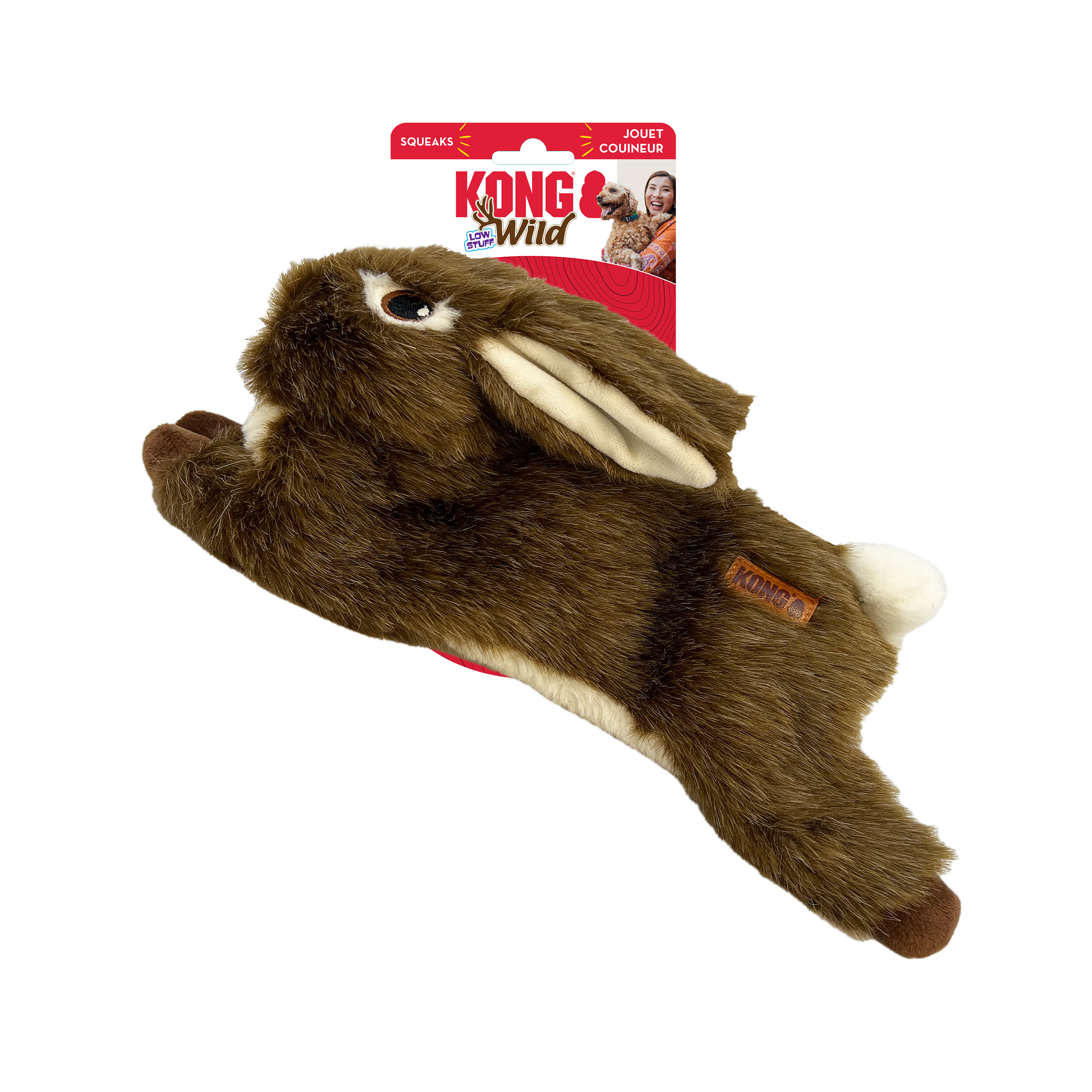 KONG Wild Low Stuff Pheasant Squeaky Plush Dog Toy - Medium