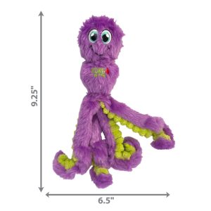KONG Wubba Octopus Squeaky Plush Tug Dog Toy - Small Assorted