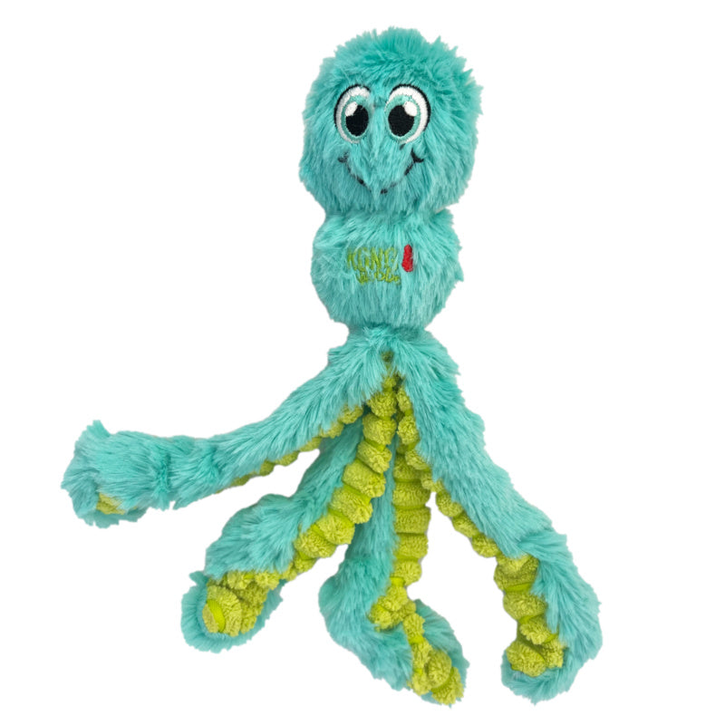 KONG Wubba Octopus Squeaky Plush Tug Dog Toy - Small Assorted
