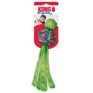 KONG Wubba Weaves Durable Squeaky Tug Dog Toy - Large Assorted
