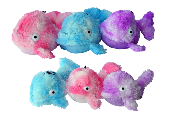Gor Pets Reef Baby Whale Plush Pet Toy 28cm - Blue/Purple/Pink
