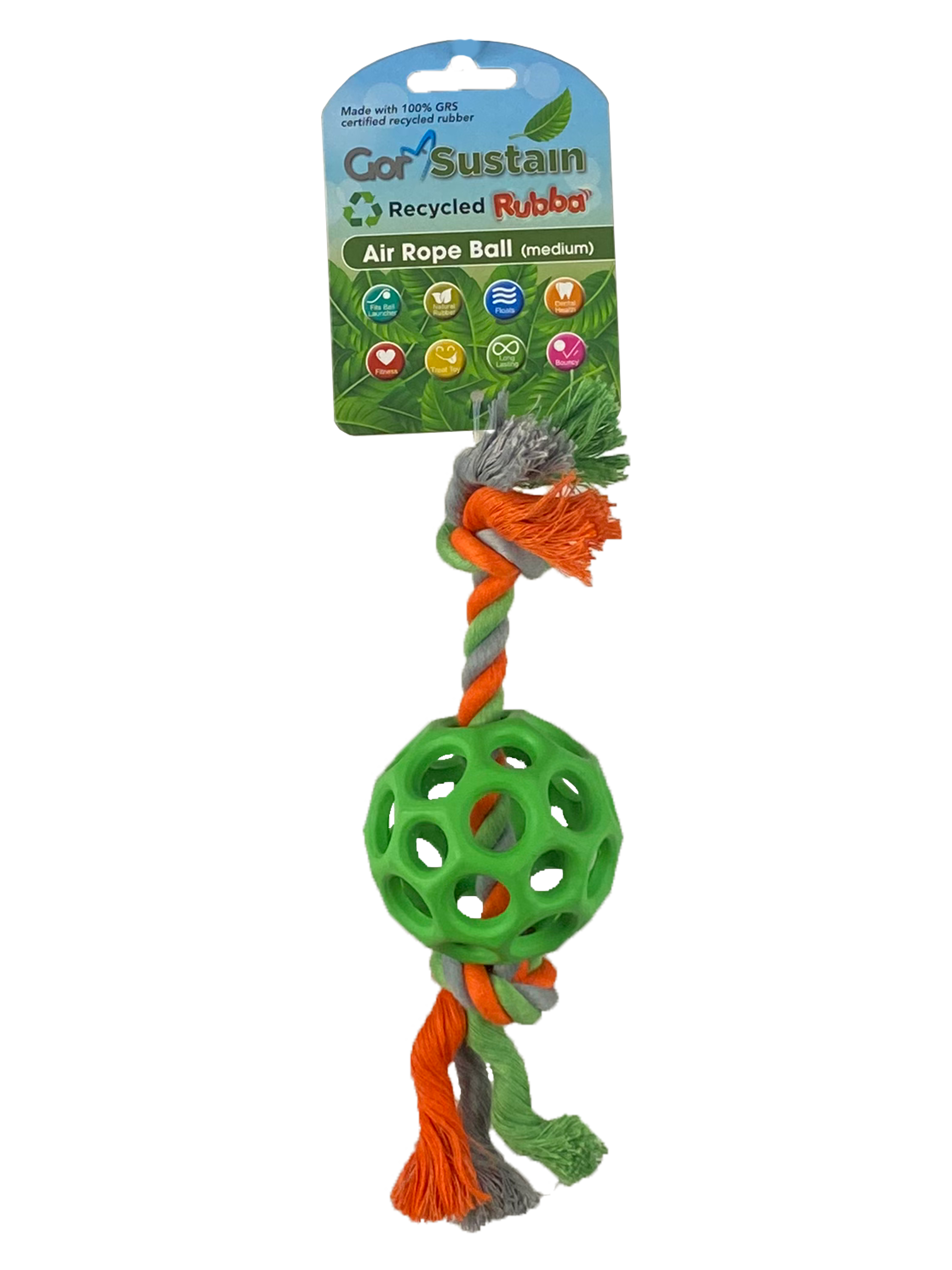 Gor Pets Sustain Air Ball Eco-Friendly Dog Toy Large 10.5cm - Blue