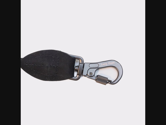 Harleys Companions - Comfort Rope Lead | SCREW Lock | All Black | 48in / 120cm