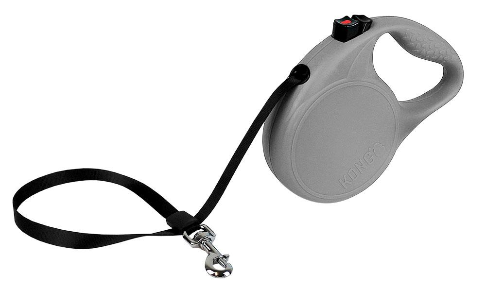 KONG Retractable Trail Durable Dog Leash - Large Grey