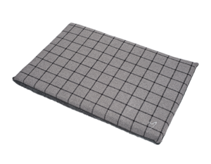 Gor Pets Camden Washable Comfy Pet Mat - Medium Grey Check