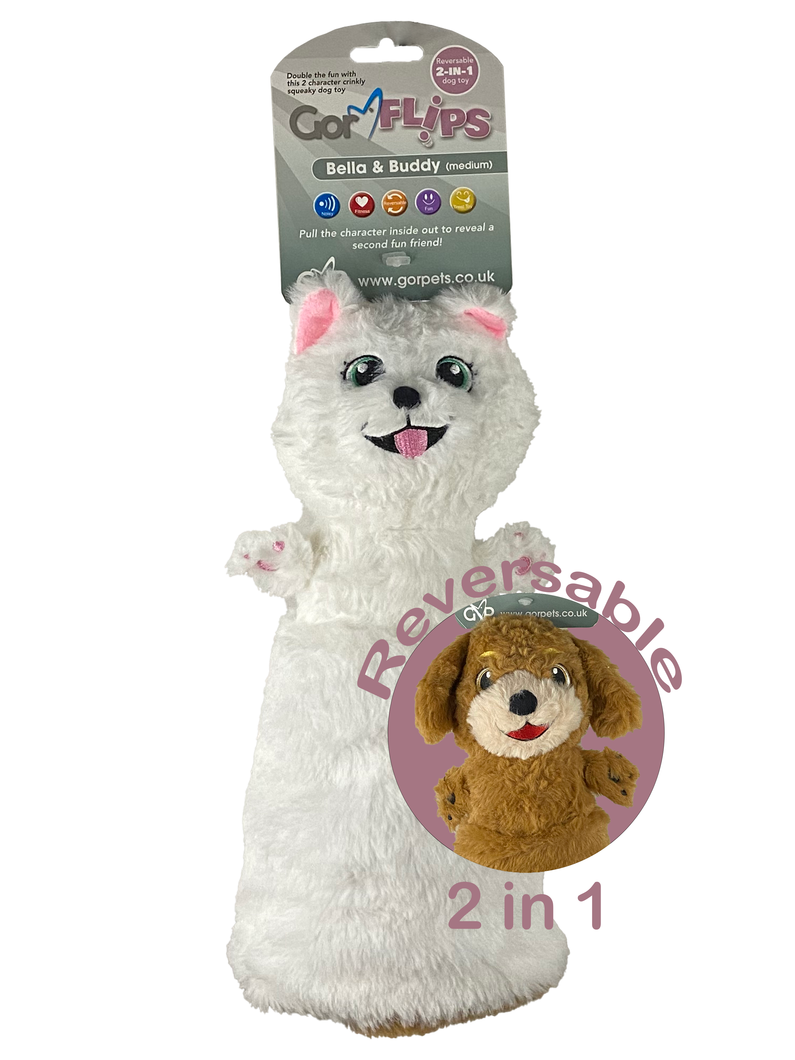 Gor Pets Bella & Buddy Interactive Pet Toy Medium 30cm