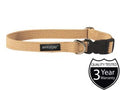 Ami Play Cotton Adjustable Durable Dog Collar - Large Beige (2.5cm)
