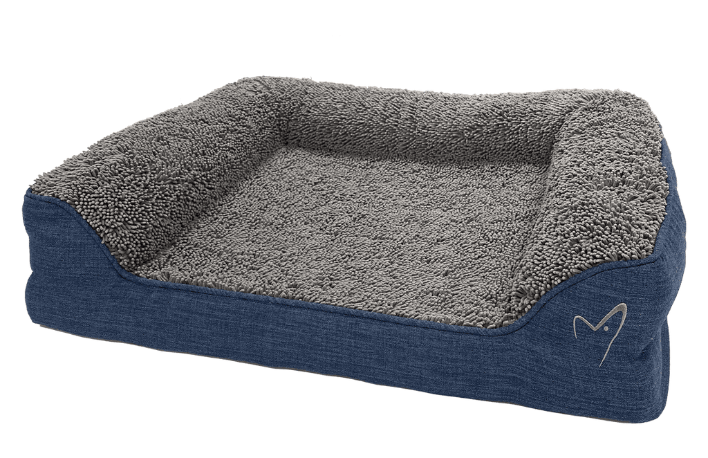 Gor Pets Noodle Soft Machine Washable Dog Bed - Medium Blue