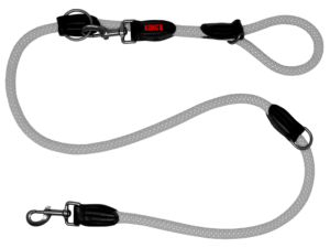 KONG Rope Adjustable Durable Dog Leash - Medium Grey