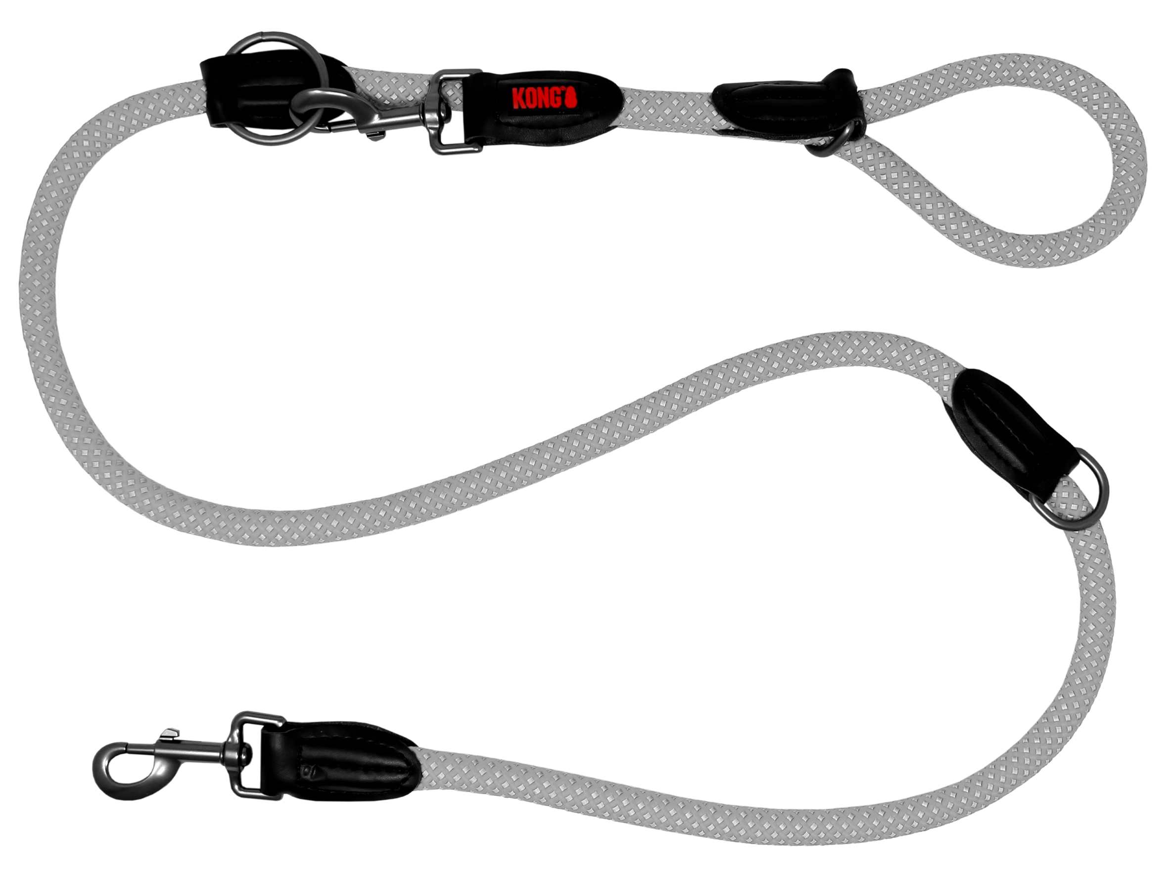 KONG Rope Adjustable Durable Dog Leash - Large Fuchsia
