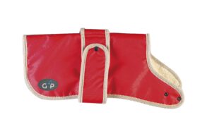 Gor Pets Waterproof Fleece Lined Adjustable Dog Jacket - 28" Red