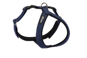 Ami Play Grand Cotton Adjustable Durable Dog Harness - Medium Navy (2cm)