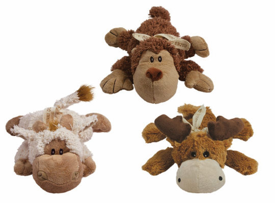 KONG Cozies Naturals Plush Dog Toy Small 15cm
