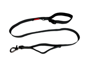 KONG Traffic Reflective Durable Dog Leash - Medium Black