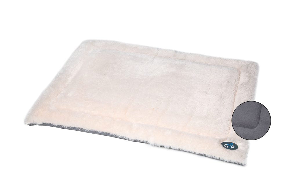 Gor Pets Nordic Soft Fleece Non-Slip Dog Crate Mat - Small Grey (46x61cm)