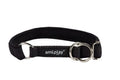 Ami Play Cotton Half Choke Adjustable Dog Collar - Small Black (1.5cm)