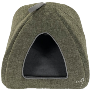 Gor Pets Camden Cosy Washable Cat Pyramid Bed - Green