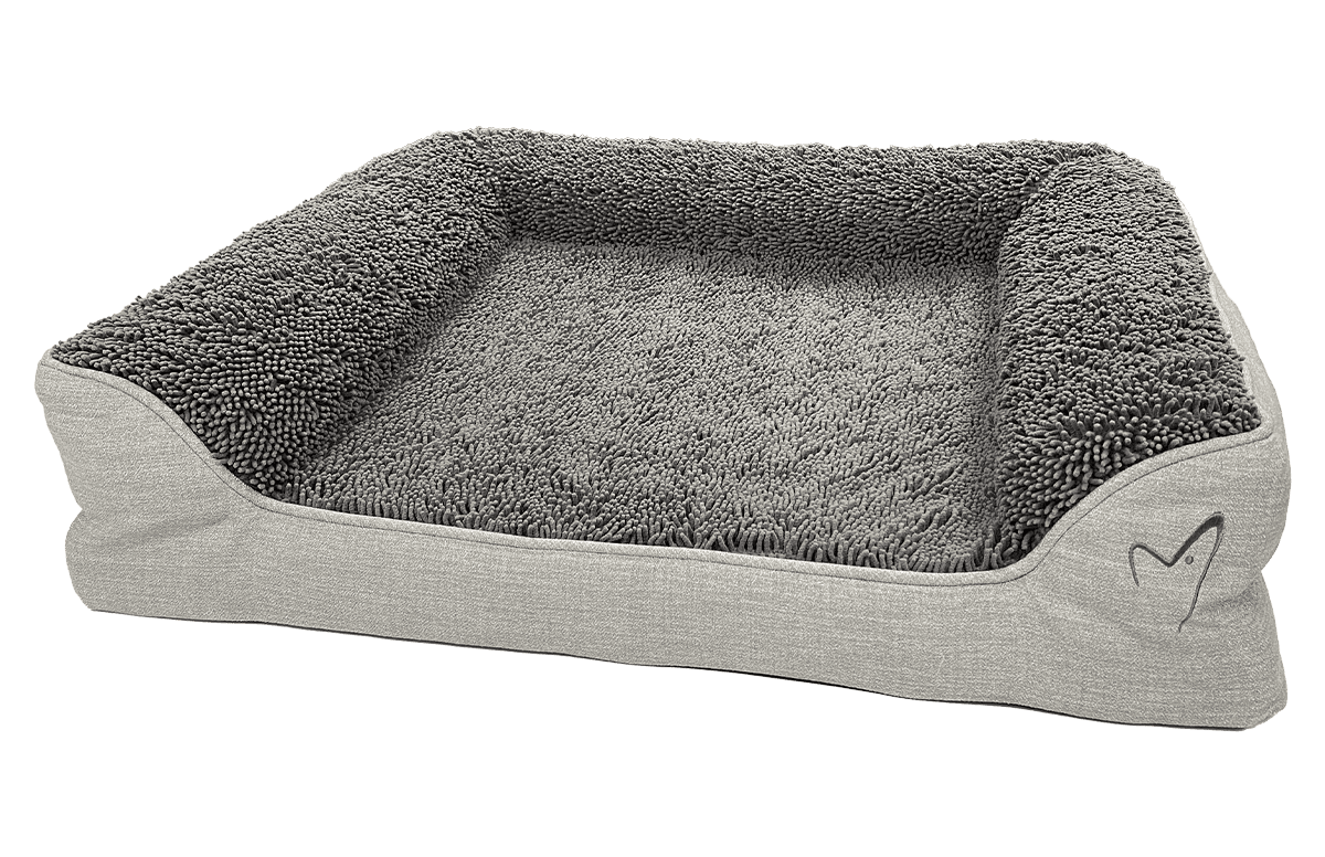 Gor Pets Noodle Soft Machine Washable Dog Bed - Medium Grey