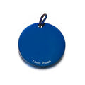 Harleys Companions - Titanium Dog Tag (22mm), Engravable, Blue | Round