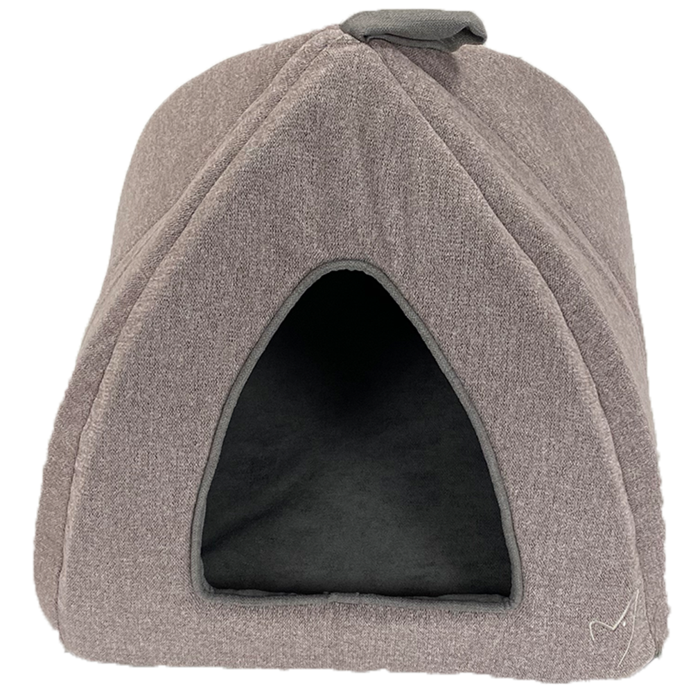 Gor Pets Camden Cosy Washable Cat Pyramid Bed - Red Check