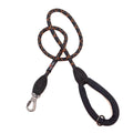 Long Paws, Comfort Rope Lead | Locking Screw Clip (Mark 3) | Black (with Orange Stripes)