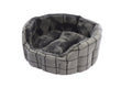 Camden Deluxe Bed Grey Check