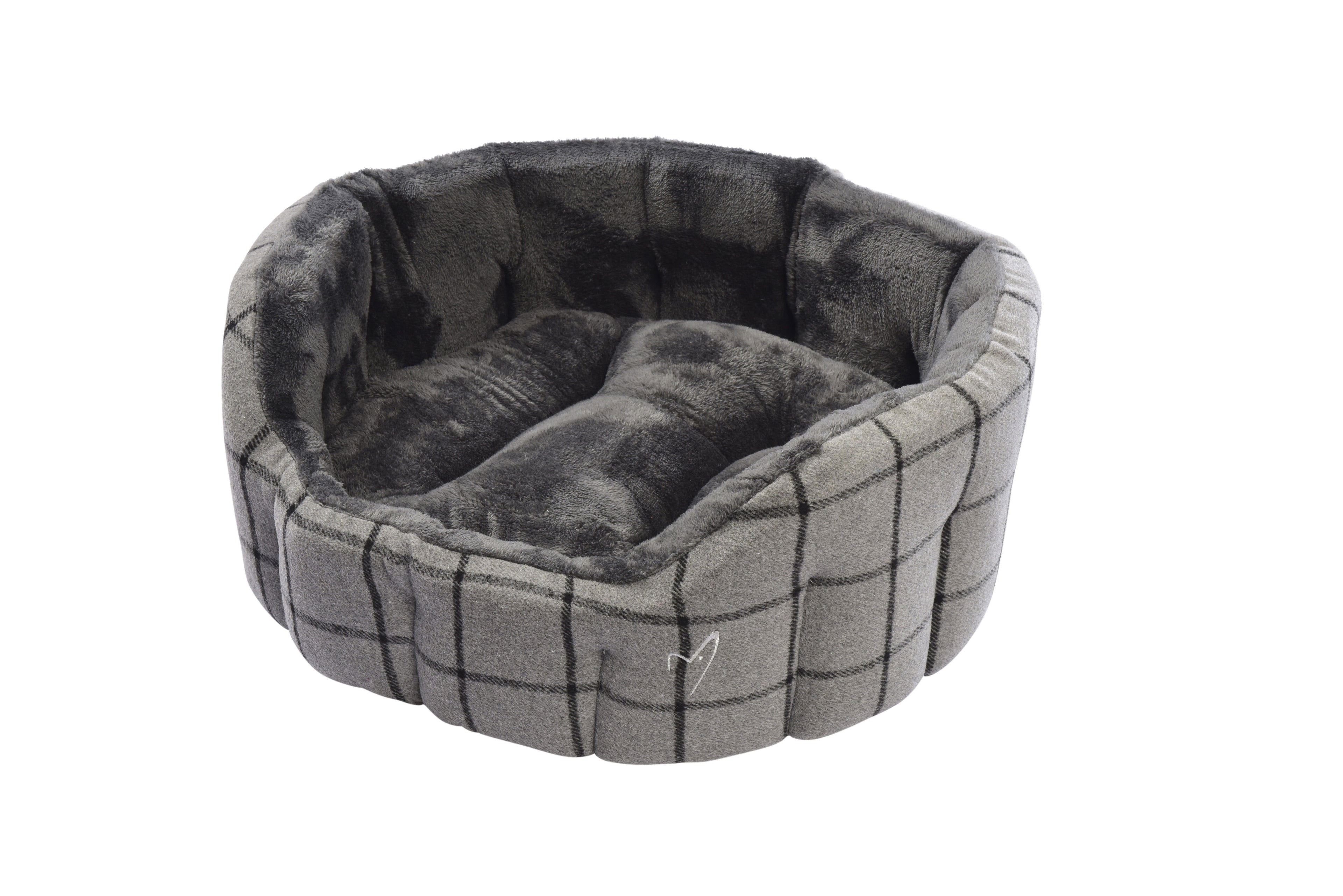 Camden Deluxe Bed Grey Check