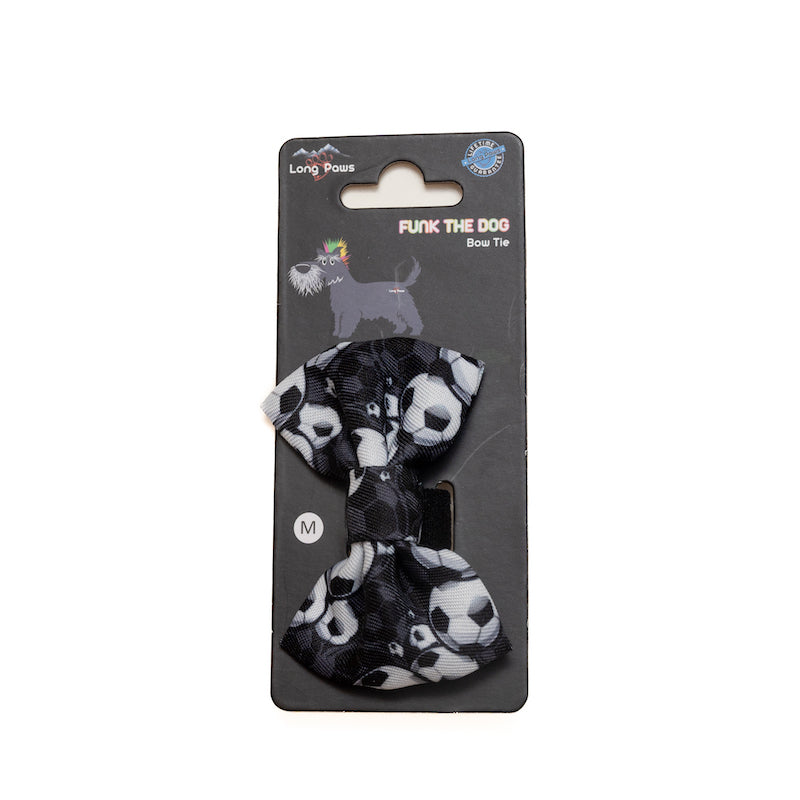Long Paws, Funk The Dog Bow Tie | B&W Footballs