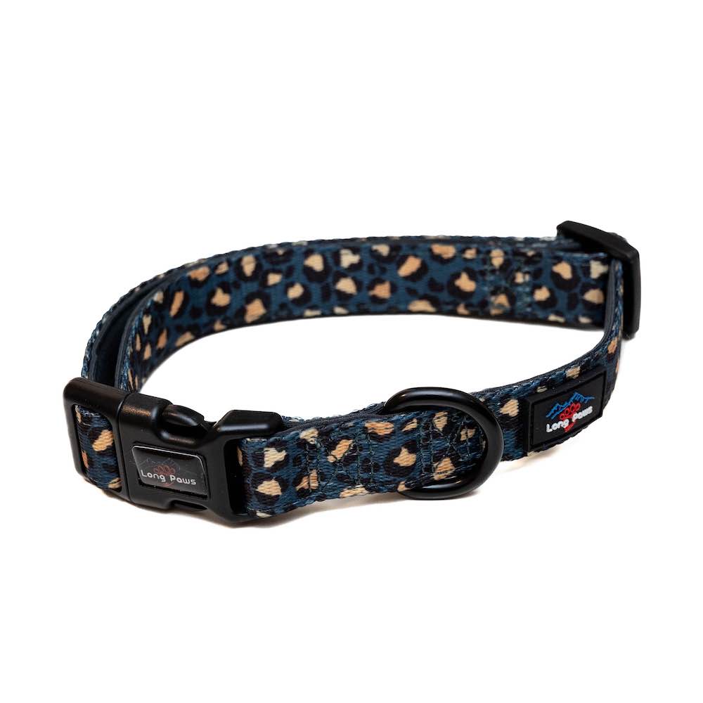 Long Paws, Funk the Dog Collar | Leopard Green & Gold