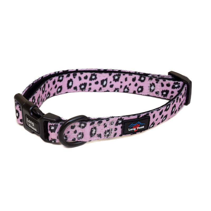 Long Paws, Funk The Dog Collar | Pink Leopard