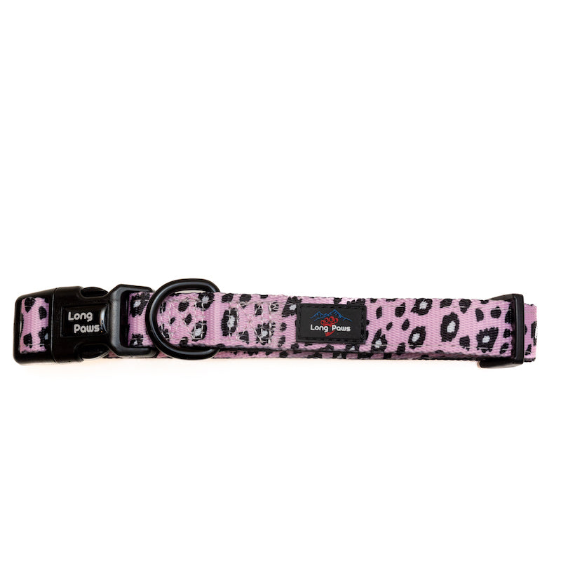 Long Paws, Funk The Dog Collar | Pink Leopard