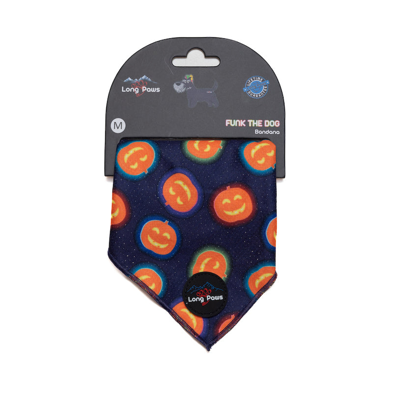 Long Paws, Funk The Dog Bandana | Halloween | Pumpkin in the Stars