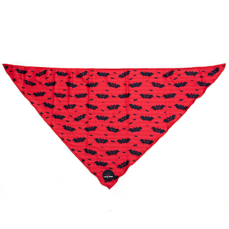 Long Paws, Funk The Dog Bandana | Halloween | Red Bats