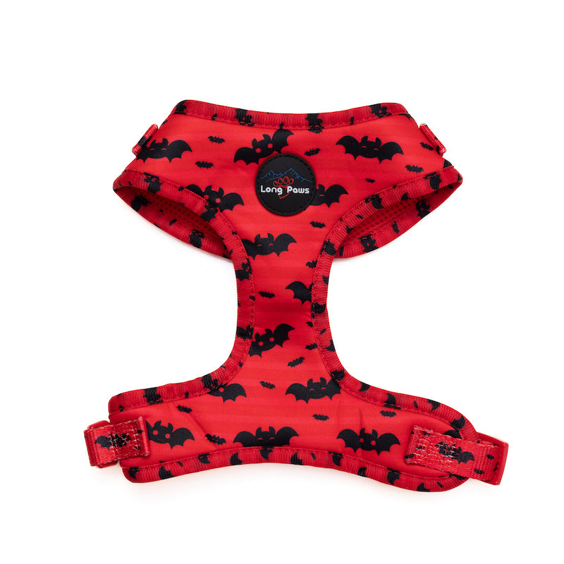 Long Paws, Funk The Dog Harness | Halloween | Red Bats