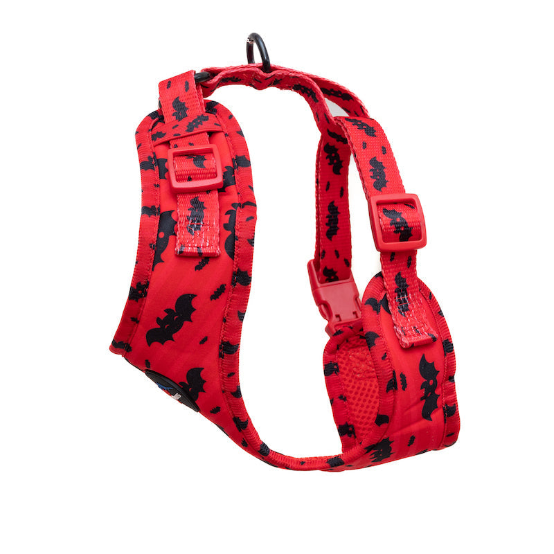 Long Paws, Funk The Dog Harness | Halloween | Red Bats