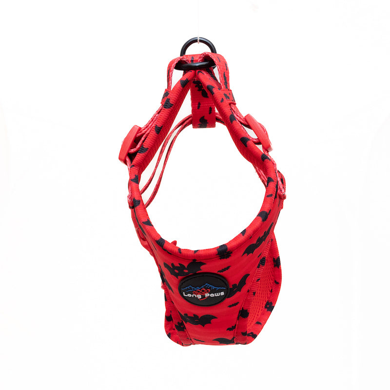 Long Paws, Funk The Dog Harness | Halloween | Red Bats