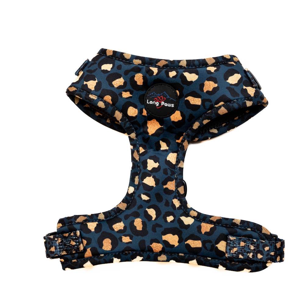 Long Paws, Funk the Dog Harness | Leopard Green & Gold