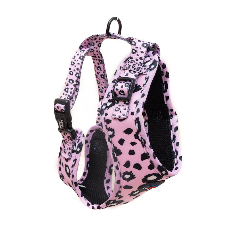 Long Paws, Funk The Dog Harness | Pink Leopard
