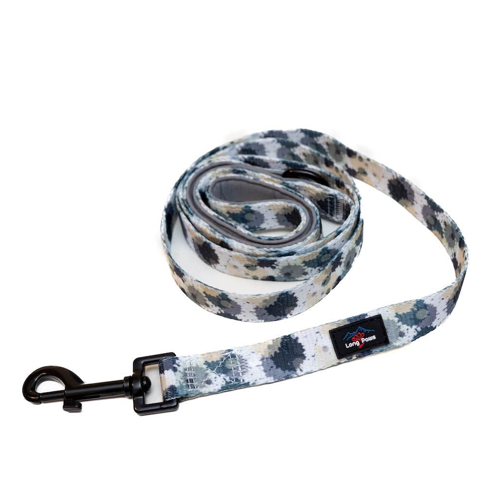 Long Paws, Funk the Dog Lead | Paint Splodge Grey