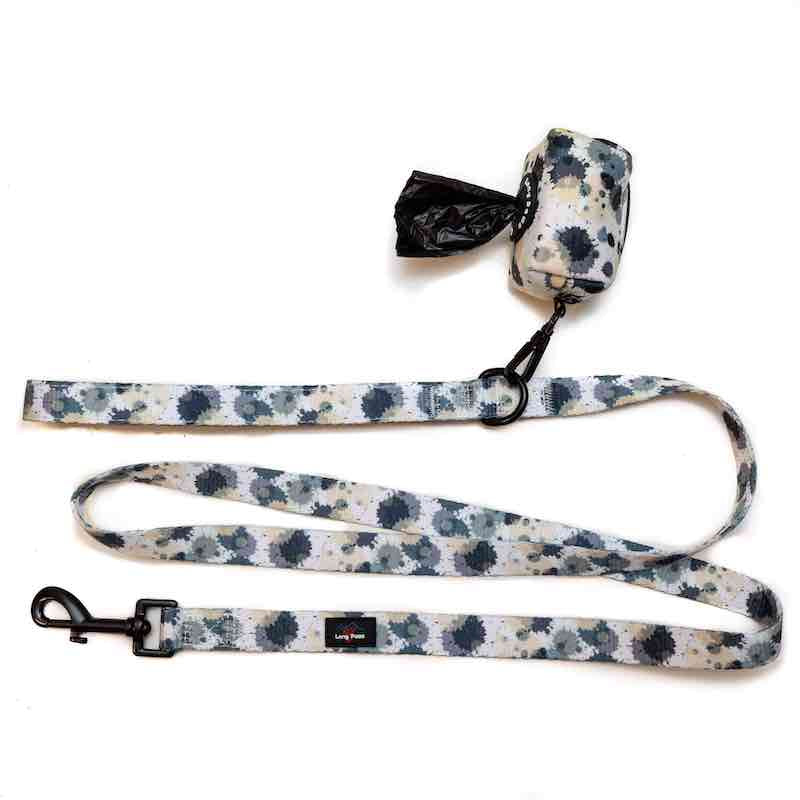 Long Paws, Funk the Dog Poo Bag Pouch | Paint Splodge Grey
