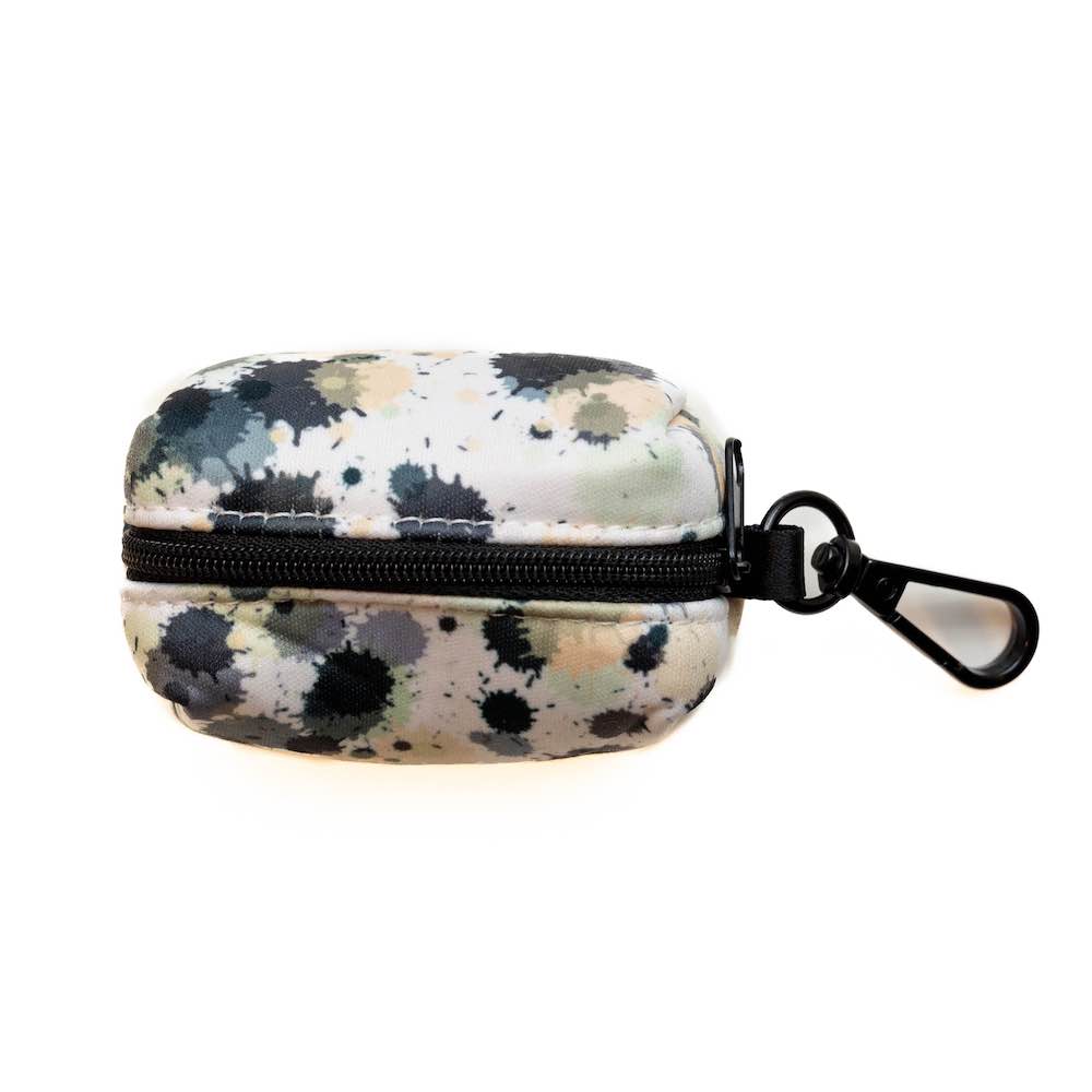 Long Paws, Funk the Dog Poo Bag Pouch | Paint Splodge Grey