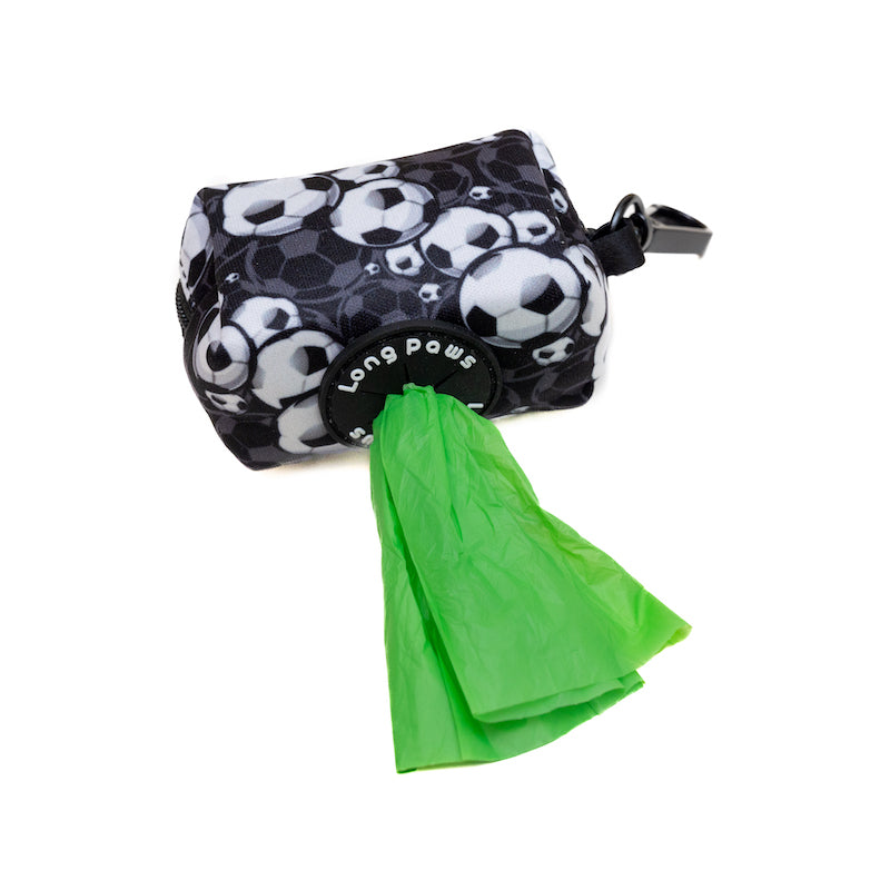 Long Paws, Funk The Dog Poo Bag Pouch | B&W Footballs
