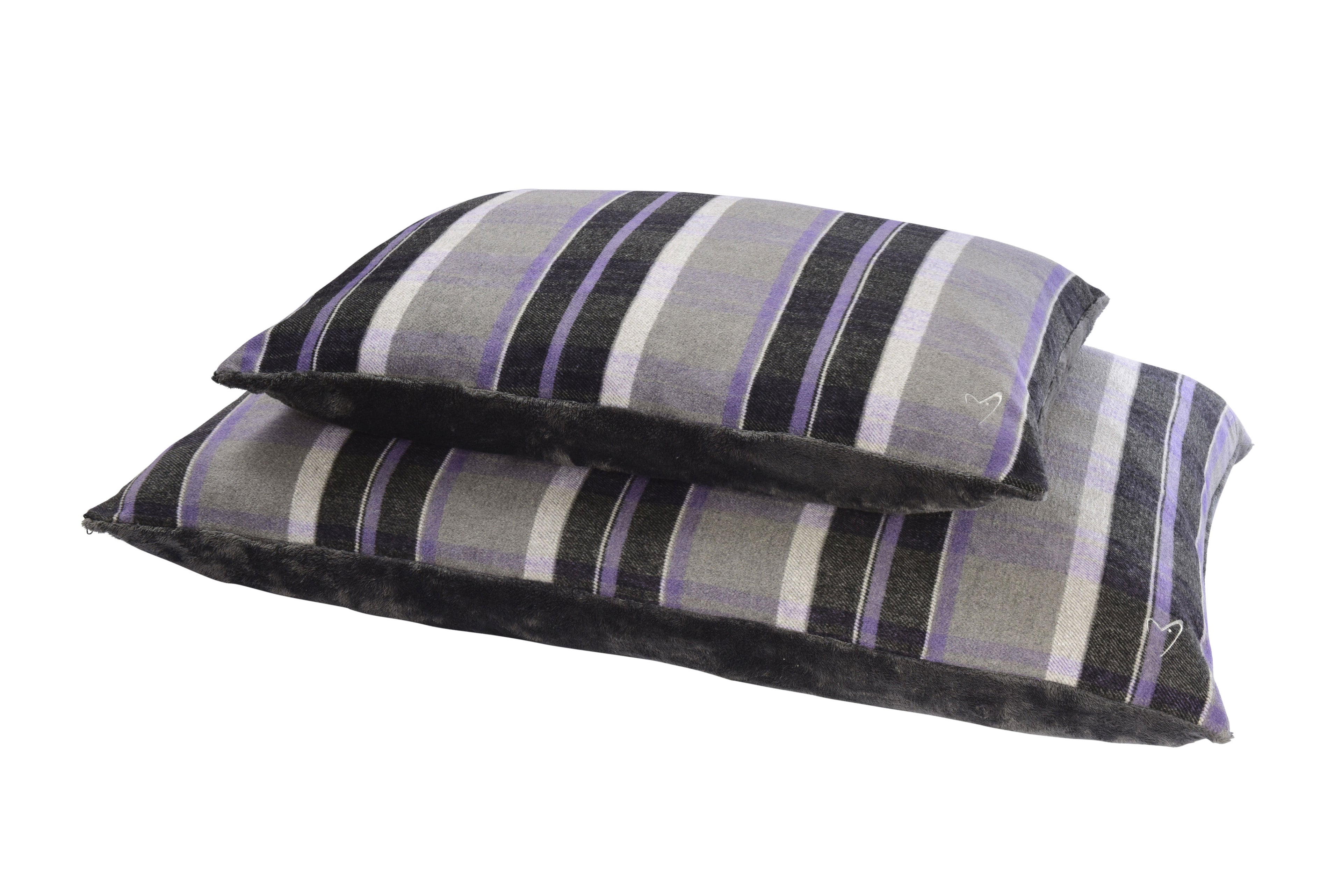 Camden Comfy Cushion Purple Check